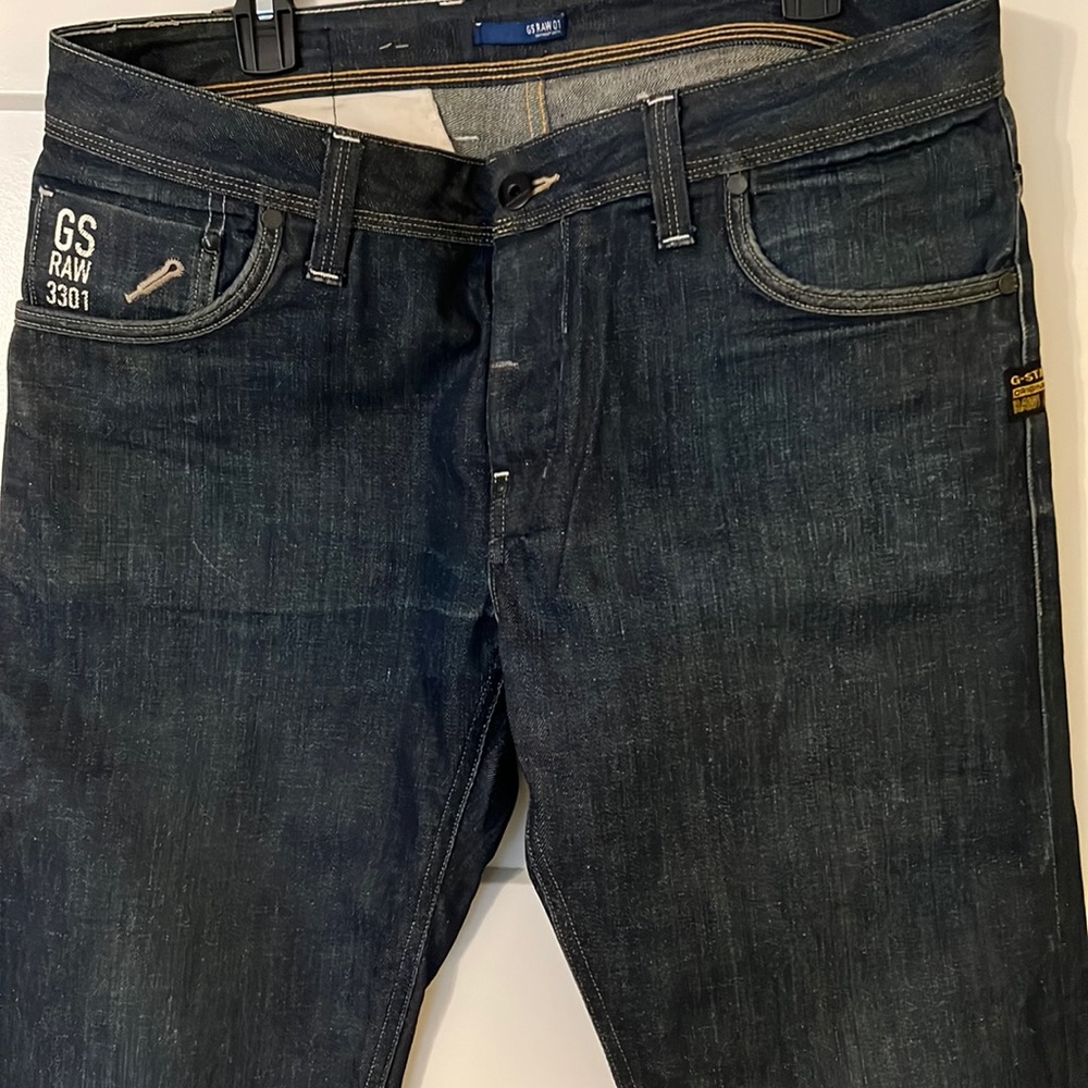 G-Star RAW men’s 3301 straight jeans W36, L36.